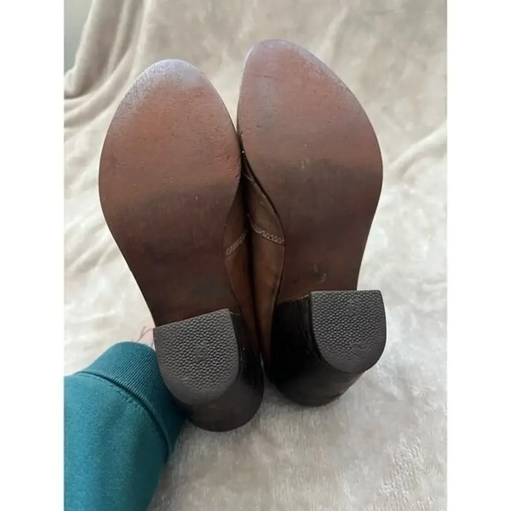 Levity Daisy Mae Leather Mules Western Style Brown Size 6 Women’s - Picture 3 of 6